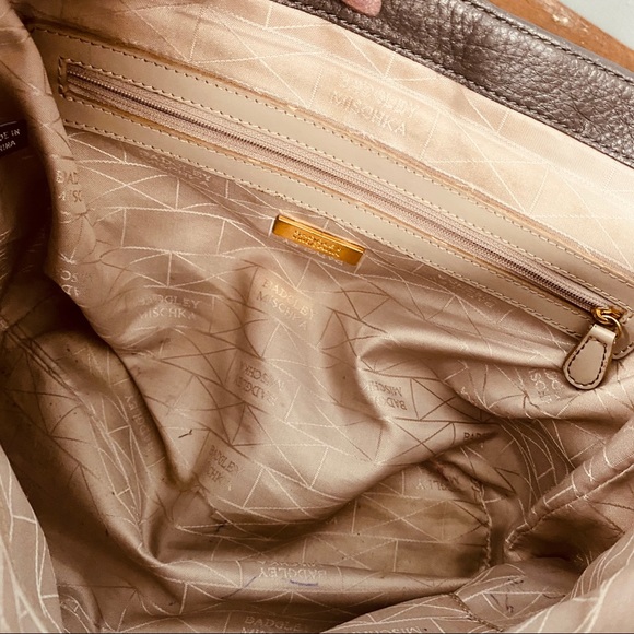 Badgley Mischka Ostrich Mutlicolor Top Handle Bag - Picture 3 of 5